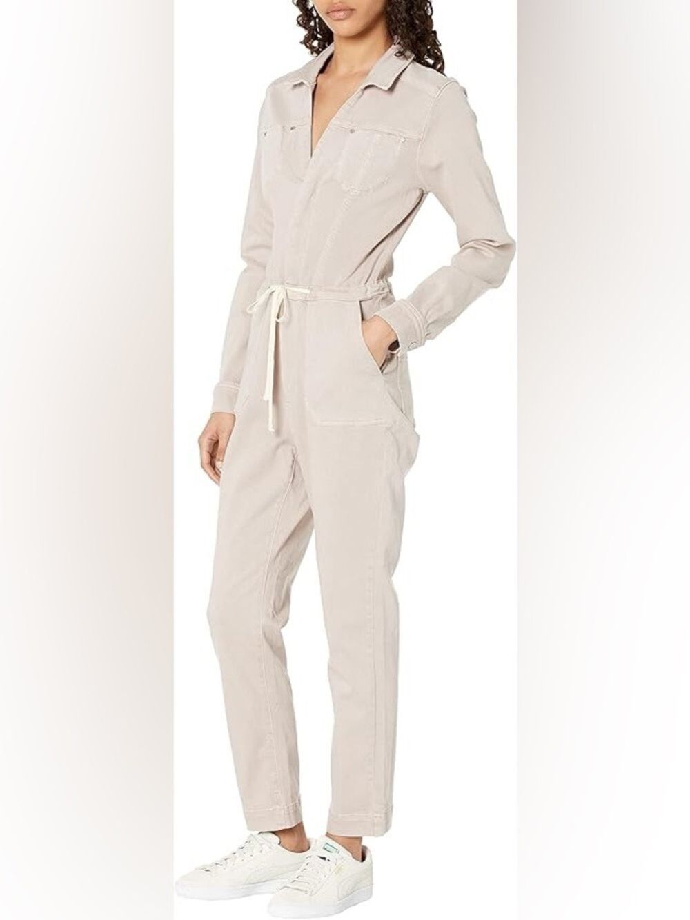 PAIGE Blair Eros Rose Utility Jumpsuit Size 6 - Picture 2 of 9